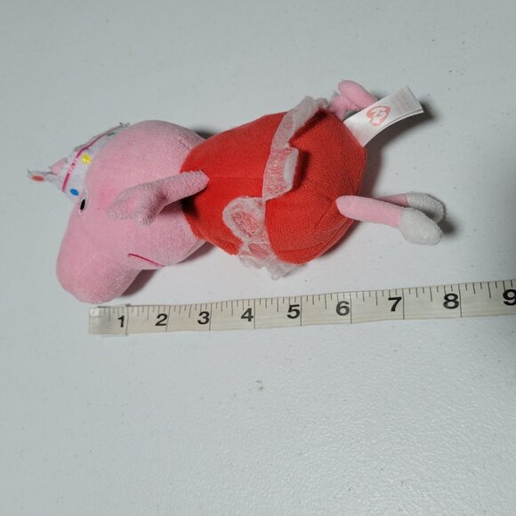 TY Peppa Pig Ballerina 8 inch Plush Crown Tutu Nick Jr Stuffed Animal Toy - Picture 7 of 7